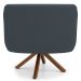 Kit 2 Poltronas Decorativas Giratórias Base Giromad Madeira Jade C-03 Corano Cinza - Domi