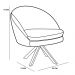 Kit 2 Poltronas Decorativas Giratórias Base Giromad Madeira Rafa B-303 Veludo Verde Musgo - Domi