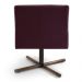 Kit 2 Poltronas Decorativas Giratórias Base Xis Madeira Angel B-292 Veludo Uva - Domi