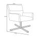 Kit 2 Poltronas Decorativas Giratórias Base Xis Madeira Angel B-292 Veludo Uva - Domi