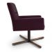 Kit 2 Poltronas Decorativas Giratórias Base Xis Madeira Angel B-292 Veludo Uva - Domi