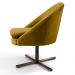 Kit 2 Poltronas Decorativas Giratórias Base Xis Madeira Rafa B-279 Veludo Mostarda - Domi