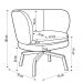Kit 2 Poltronas Decorativas Melissa Base Ka Giratória Castanho Veludo C-278 Marsala - Domi