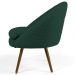 Kit 2 Poltronas Decorativas Pés Palito Rafa C-117 Linho Tressê Verde - Domi