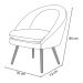 Kit 2 Poltronas Decorativas Pés Palito Rafa C-117 Linho Tressê Verde - Domi
