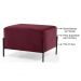 Kit 2 Puffs Decorativos 60cm Base Aço Status B-278 Veludo Marsala - Domi