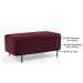 Kit 2 Puffs Decorativos 90cm Base Aço Status B-278 Veludo Marsala - Domi