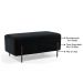 Kit 2 Puffs Decorativos 90cm Base Aço Status B-300 Veludo Preto - Domi