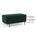 Kit 2 Puffs Decorativos 90cm Base Aço Status B-303 Veludo Verde Musgo - Domi