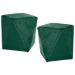 Kit 2 Puffs Decorativos Ametista B-303 Veludo Verde - Domi