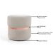 Kit 2 Puffs Decorativos Com Cinto Rosê Round B-309 Veludo Bege Claro - Domi