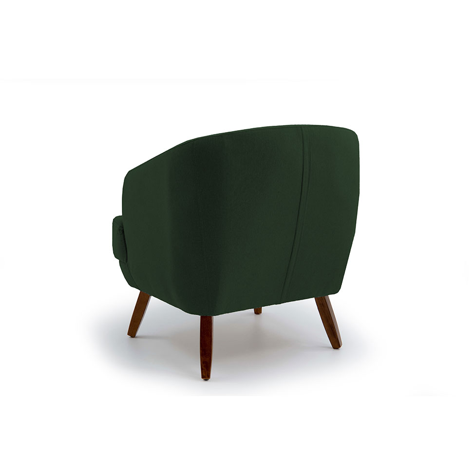 Poltrona Betania Algodão Verde Oliva
