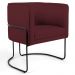 Poltrona Decorativa Base Aço Betina C-278 Veludo Marsala - Domi