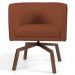 Poltrona Decorativa Base Ka Betina B-355 Linho Laranja - Domi