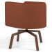 Poltrona Decorativa Base Ka Betina B-355 Linho Laranja - Domi