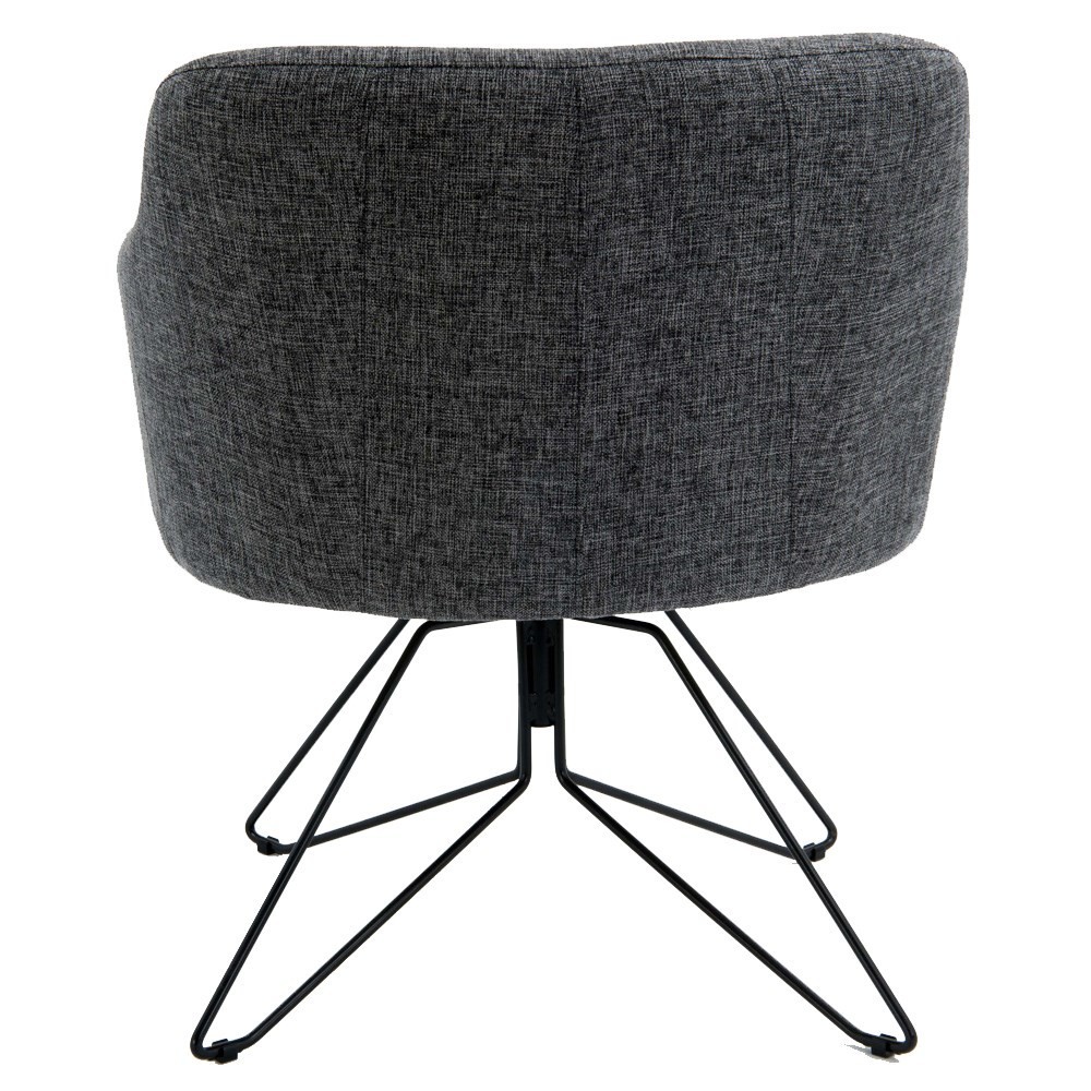 Poltrona Decorativa Base Orby Fixa Jade C-469 Linho Mescla - Domi