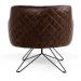 Poltrona Decorativa Jade Base Orby Fixa B-10 Corano Tressê Linho Bege - Domi