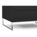 Poltrona Decorativa Sala de Estar Maia 106cm C05 Corino Preto - Domi