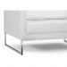 Poltrona Decorativa Sala de Estar Maia 106cm C12 Corino Branco - Domi