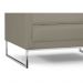 Poltrona Decorativa Sala de Estar Maia 106cm C19 Corino Bege Escuro - Domi
