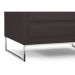 Poltrona Decorativa Sala de Estar Maia 106cm C34 Corino Marrom - Domi