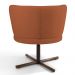 Poltrona Decorativa Sala de Estar Melissa Base Xis Giratória B-262 Veludo Telha - Domi