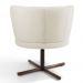 Poltrona Decorativa Sala de Estar Melissa Base Xis Giratória B-309 Veludo Bege - Domi