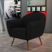 Poltrona Decorativa Sala de Estar Nina Corino C-05 com Pés Palito Castanho - Domi