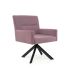 Poltrona Giratória Angel IV Veludo Rosa
