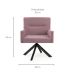 Poltrona Giratória Angel IV Veludo Rosa