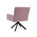 Poltrona Giratória Angel IV Veludo Rosa
