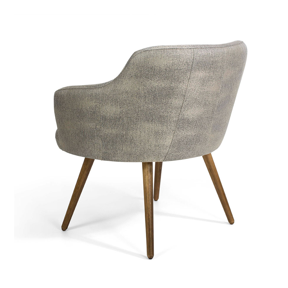 Poltrona Jade II Linho Cinza