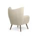 Poltrona Kora II Veludo Creme