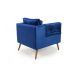 Poltrona Liv Veludo Azul