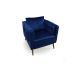 Poltrona Liv Veludo Azul