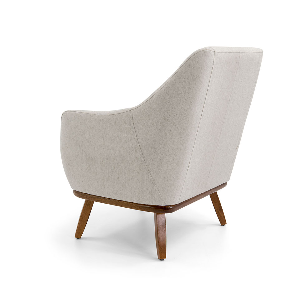Poltrona Paloma Poliéster Creme