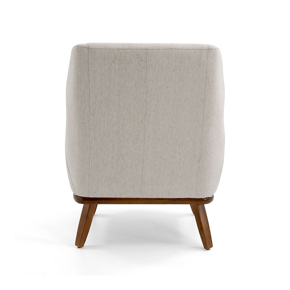 Poltrona Paloma Poliéster Creme