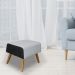 Puff Decorativo 60 cm Viseo C-05 C-315- Domi