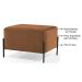 Puff Decorativo 60cm Base Aço Status B-262 Veludo Telha - Domi