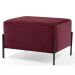 Puff Decorativo 60cm Base Aço Status B-278 Veludo Marsala - Domi