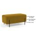 Puff Decorativo 90cm Base Aço Status B-279 Veludo Mostarda - Domi