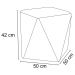 Puff Decorativo Ametista B-278 Veludo Marsala - Domi
