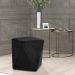 Puff Decorativo Ametista B-300 Veludo Preto - Domi