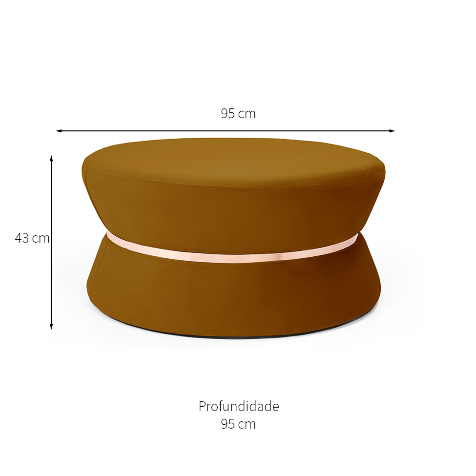 Puff Fritz II Dourado