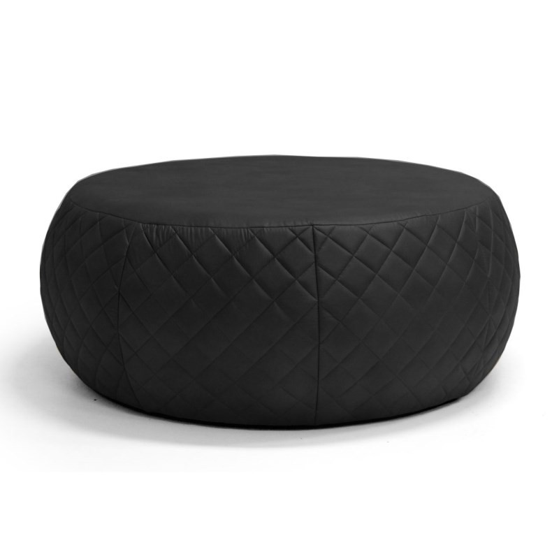 Puff Golf 105 cm Tressê C05 Corino Preto - Domi