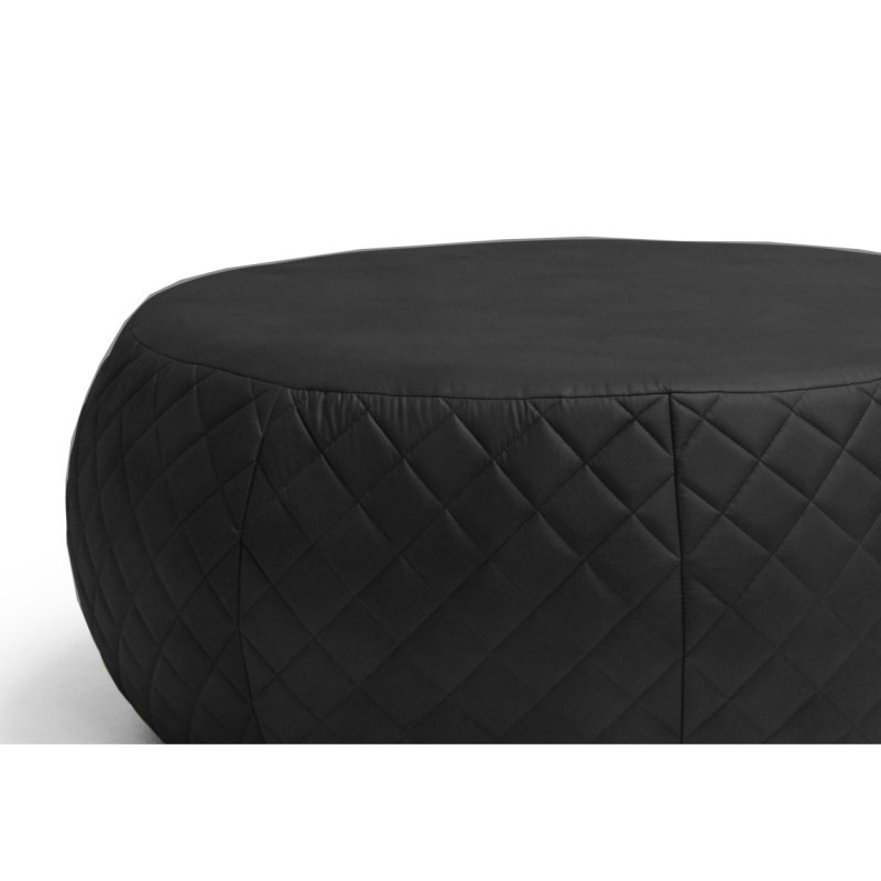 Puff Golf 105 cm Tressê C05 Corino Preto - Domi