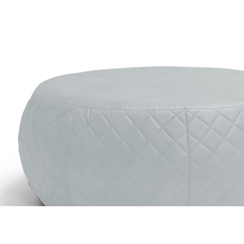 Puff Golf 105 cm Tressê C12 Corino Branco - Domi