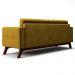 Sofá 180 cm 3 Lugares Sandero B-279 Veludo Amarelo - Domi