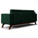 Sofá 230 cm 3 Lugares Sandero B-303 Veludo Verde - Domi