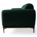 Sofá 300cm 4 Lugares Pés Preto Molino C-117 Linho Verde Musgo - Domi